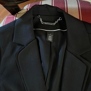 WHBM suit jacket, black, size 6.